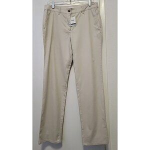 J.Jill Khaki Chino Pants Women's Sz 6 Sand Beige Straight Leg Mid-Rise
